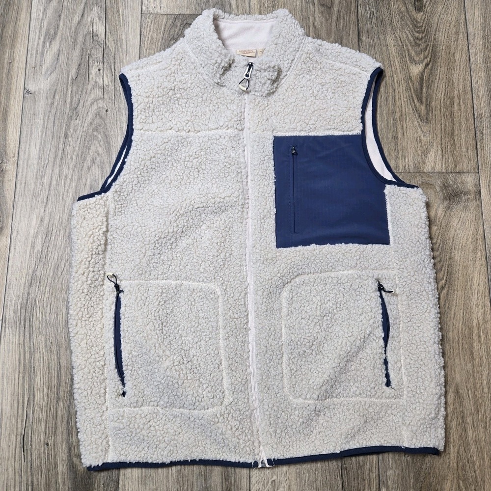 Telluride Clothing Company Men's‎ XL Faux Fur Sherpa Vest Oatmeal Tan